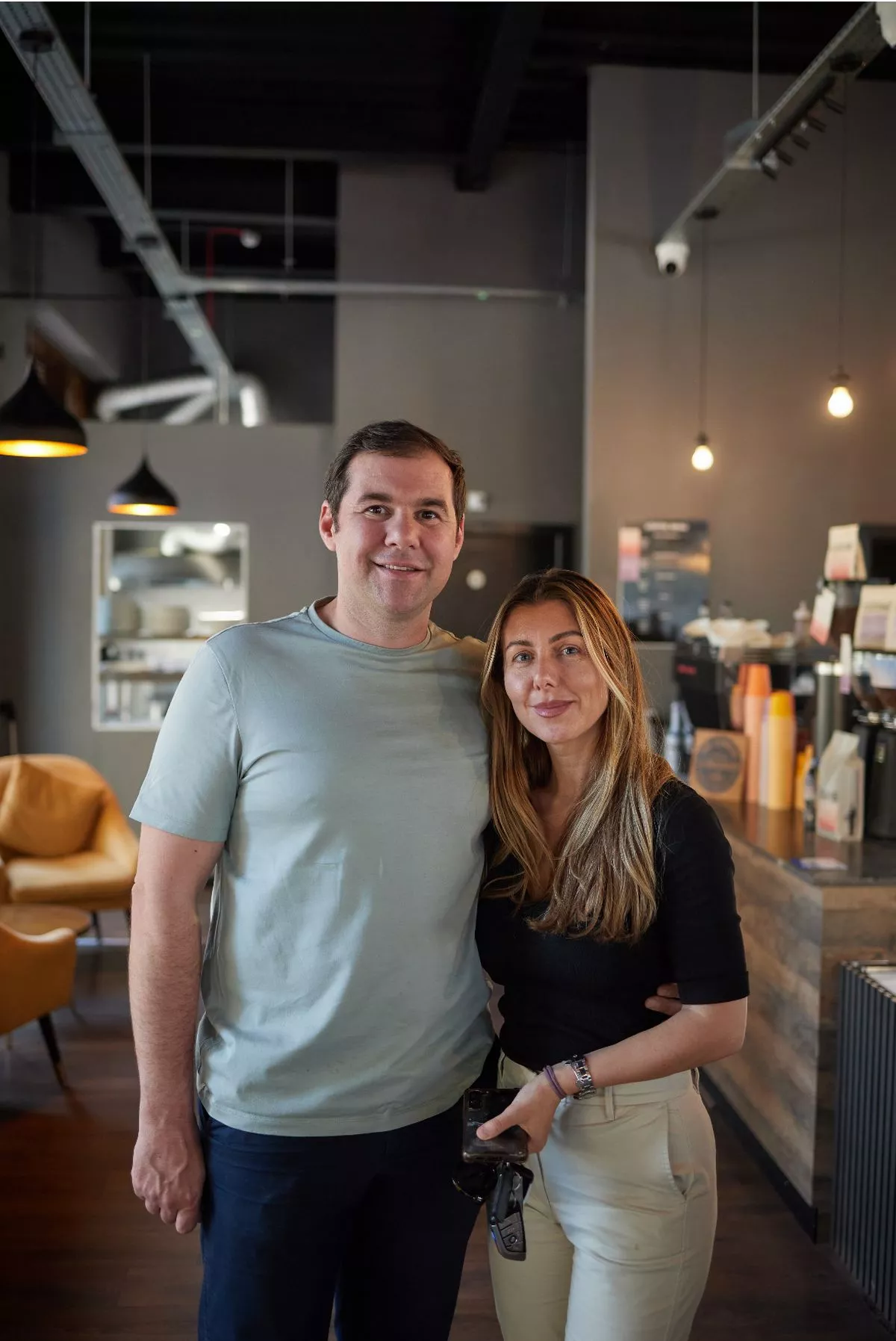 Parliament Square Coffee owners husband-and-wife Christopher and Hayley Commerford