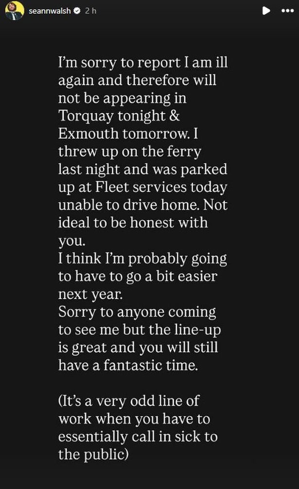 Sean took to his Instagram to reveal the news