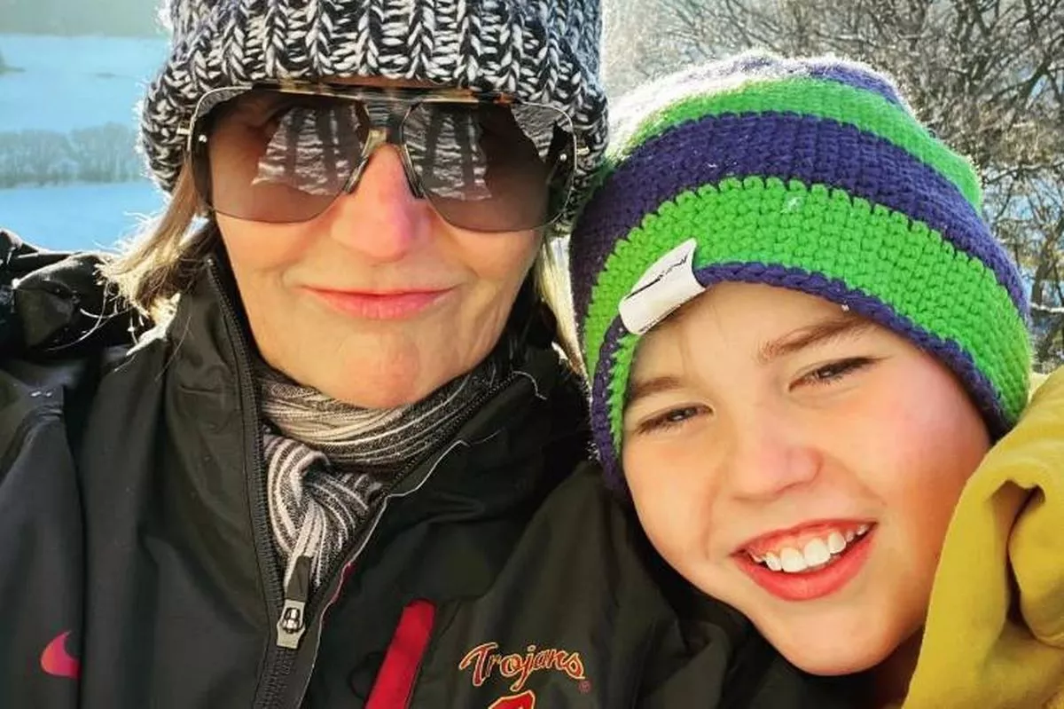 Mary with her son Horatio, 6.