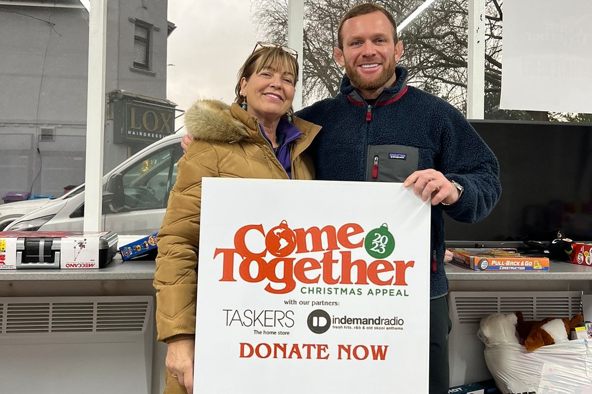Mark Scanlon and mum Diane, who are spearheading the Come Together Christmas Appeal 