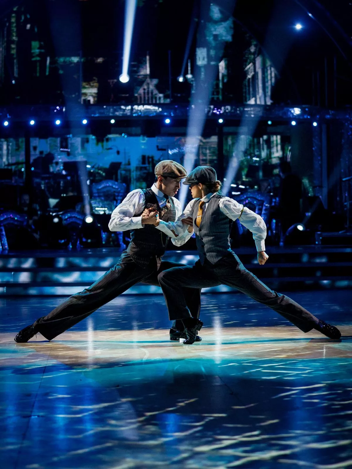 Karen Carney and Carlos Gu perform their incredible Peaky Blinders inspired routine