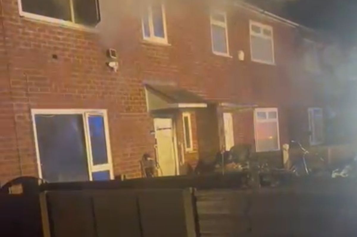 House fire in Selsted Road, Wythenshawe. December 6, 2025