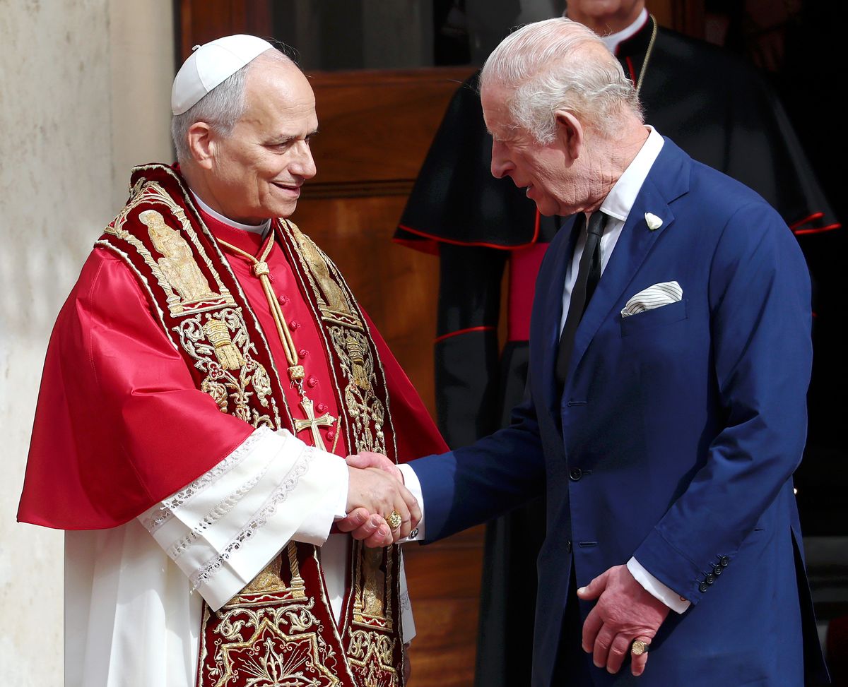 The King with Pope Leo 