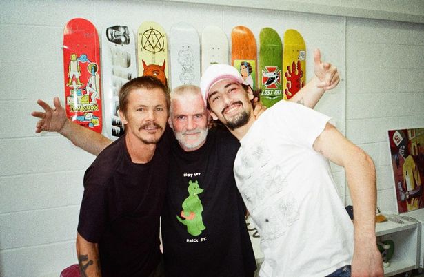 L-R Geoff Rowley, Dave Mackey and Charlie Birch