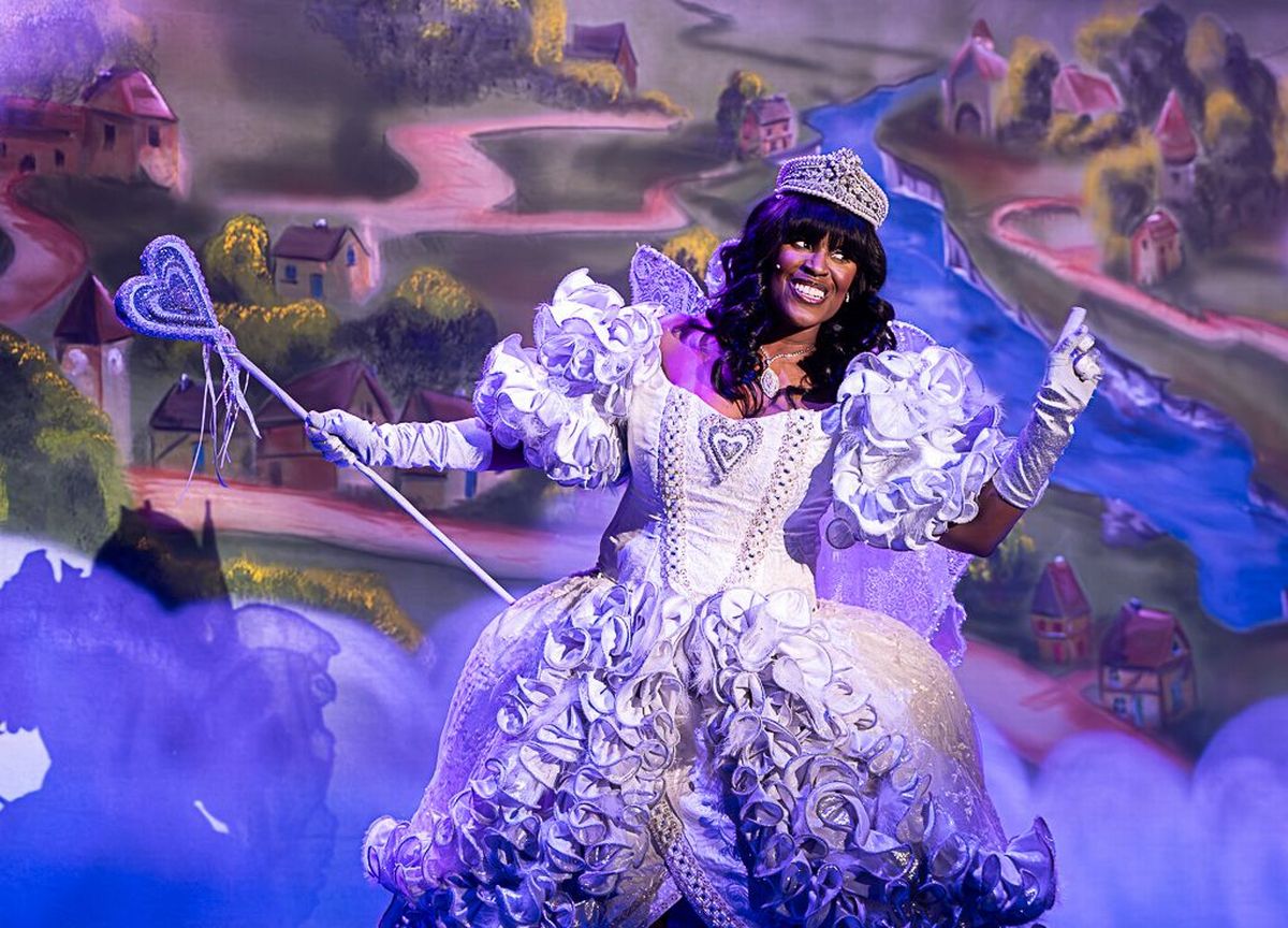 Kelle Bryan as Fairy Snowfall in Sleeping Beauty at the Floral Pavilion