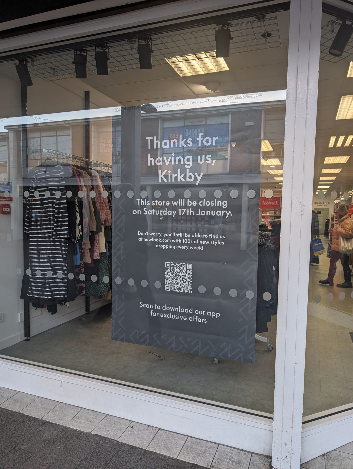 New Look store in Kirkby closing its doors