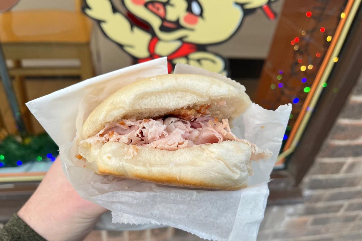 Lily's pork sandwich had wonderful, succulent pork