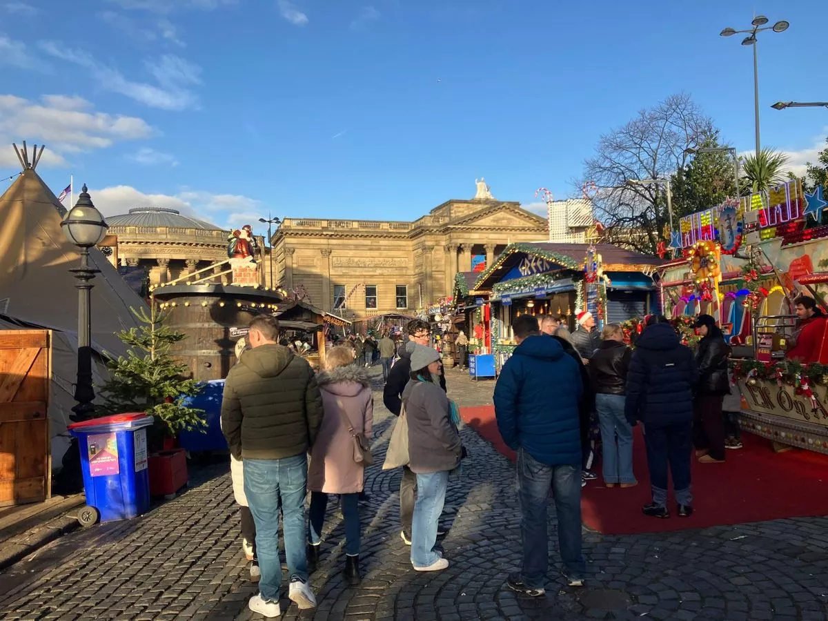 Liverpool's Christmas Markets this afternoon