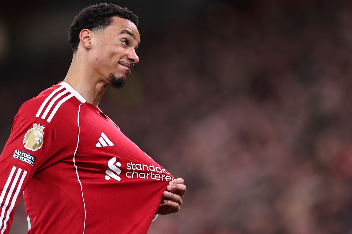 Hugo Ekitike scored twice for Liverpool against Brighton