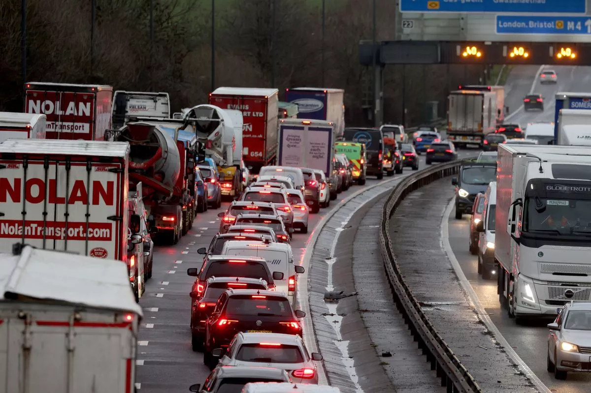 Drivers have been facing long delays on the M4 all day