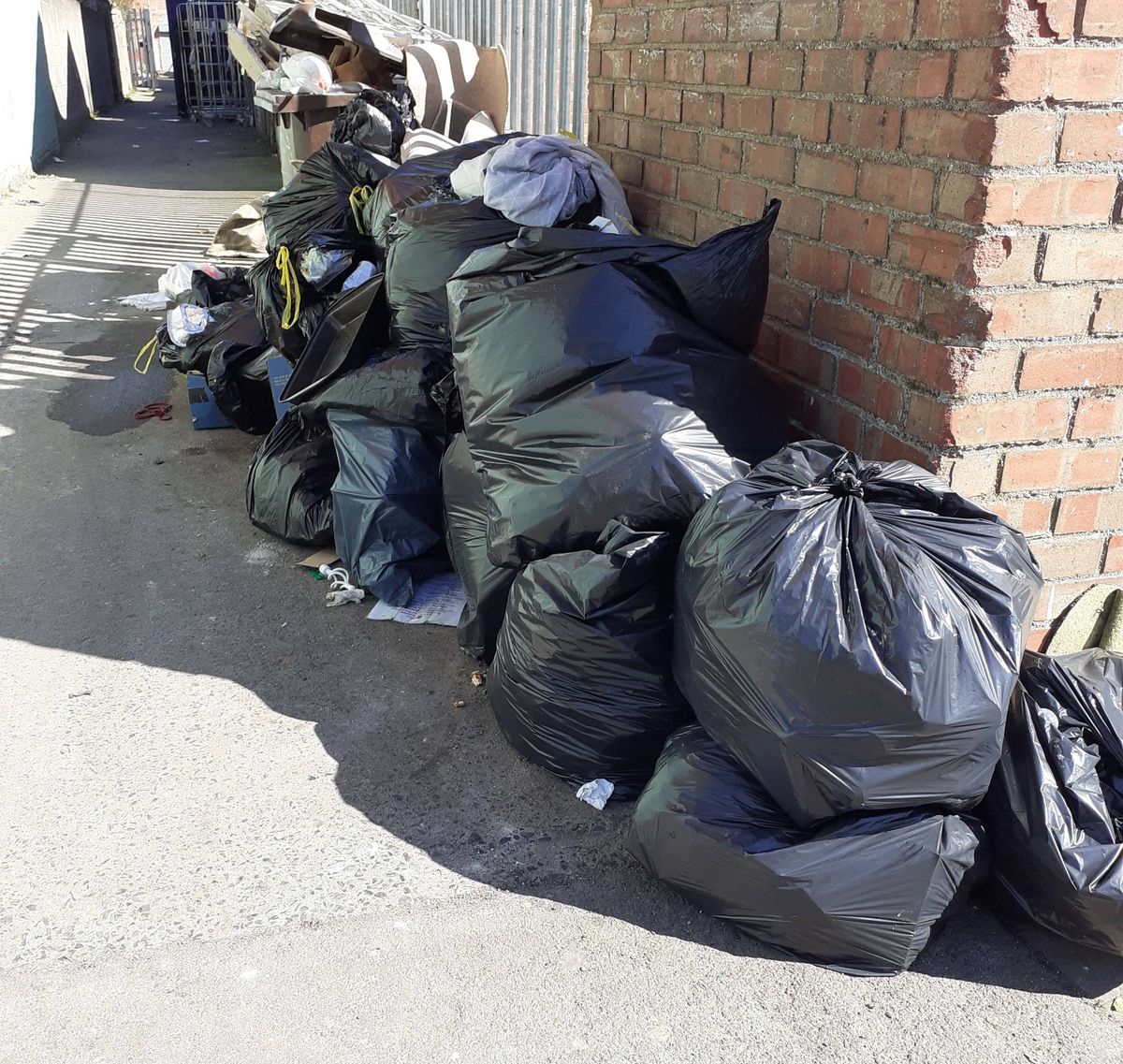 Fly-tipped waste in Hull