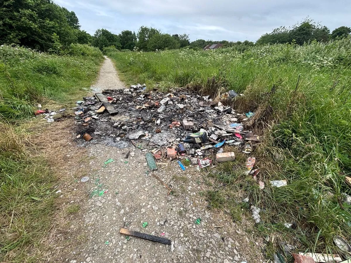 Fly-tipped waste in Hull