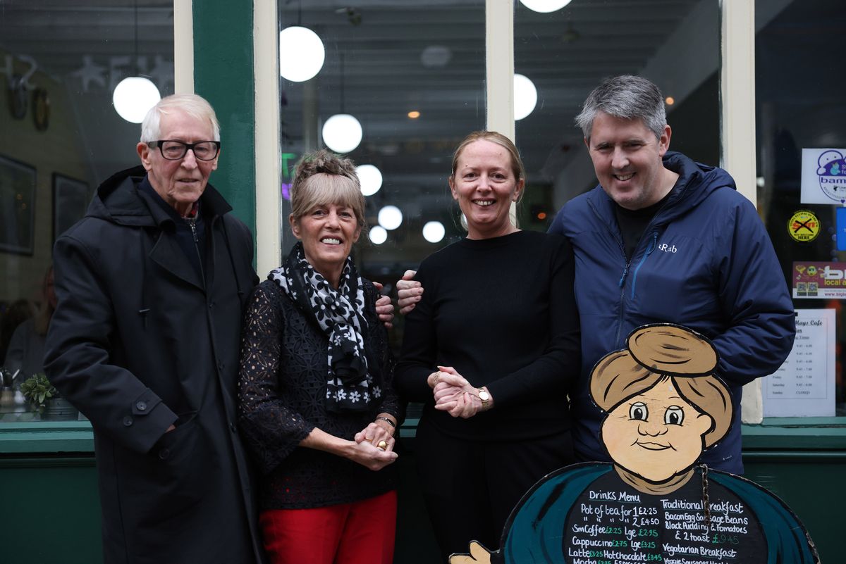 John, Susan, Carly and Andy Lea, owners of Maggie Mays on Bold Street