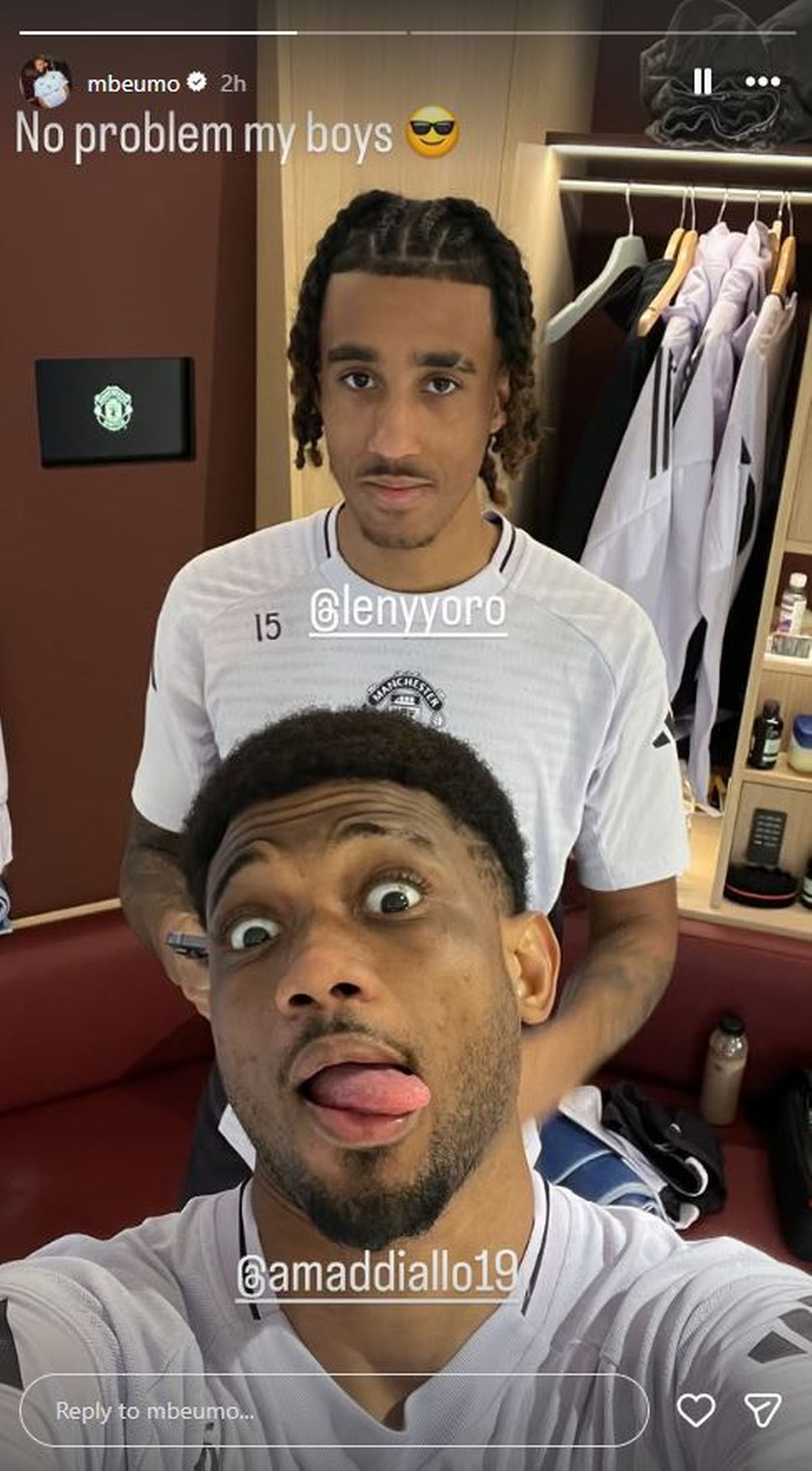 Bryan Mbeumo's message on Instagram 