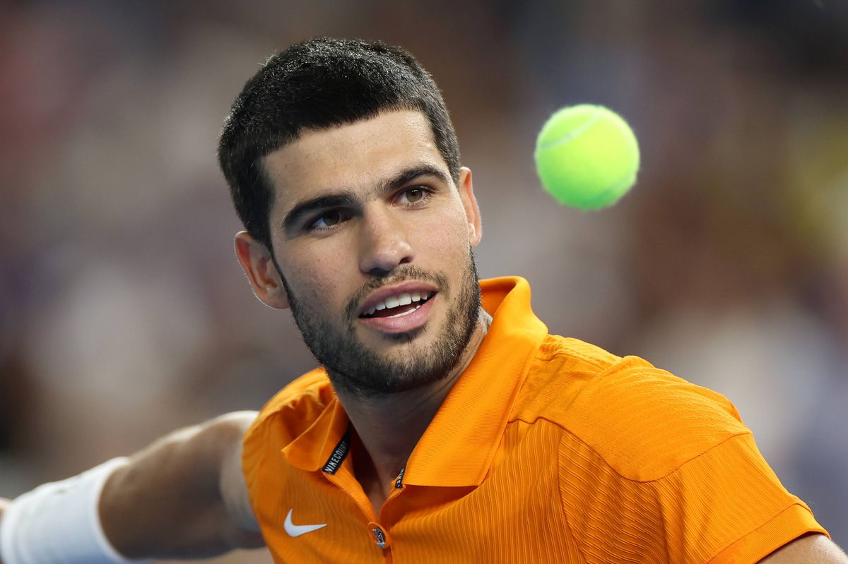 Carlos Alcaraz during the Miami Invitational. 