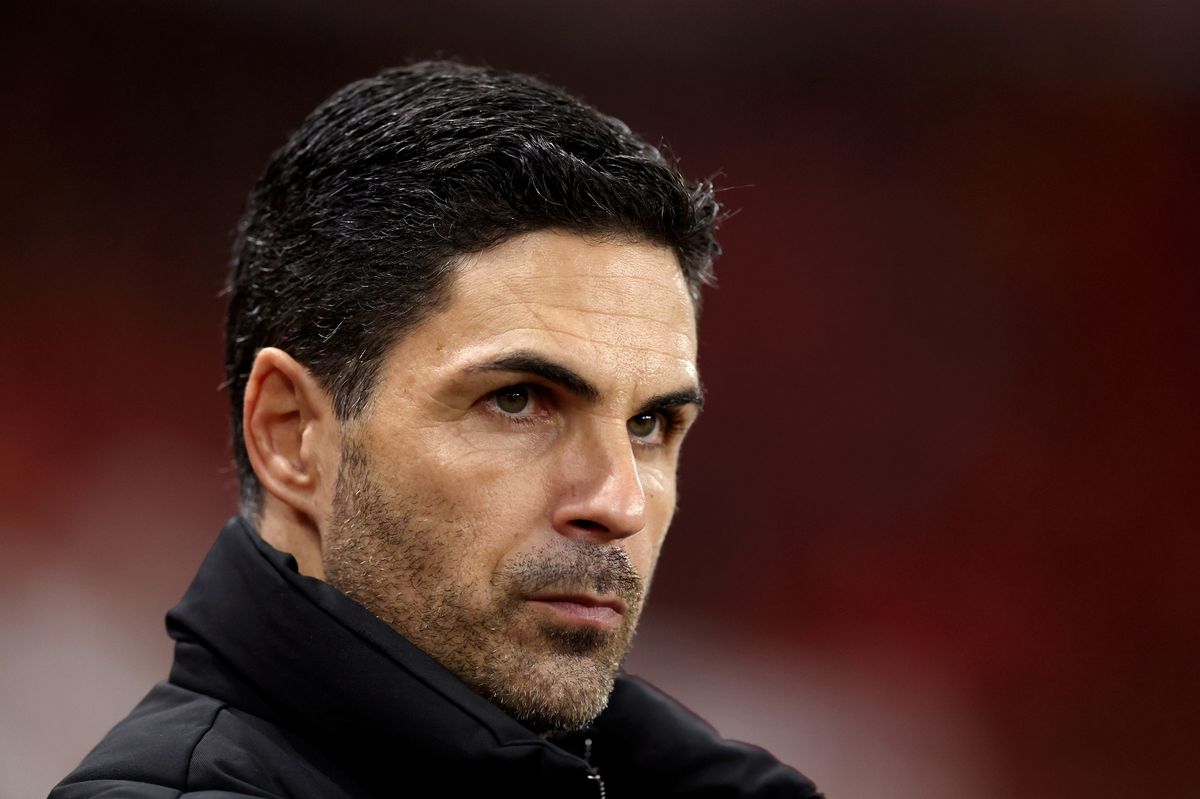 Mikel Arteta before an Arsenal game