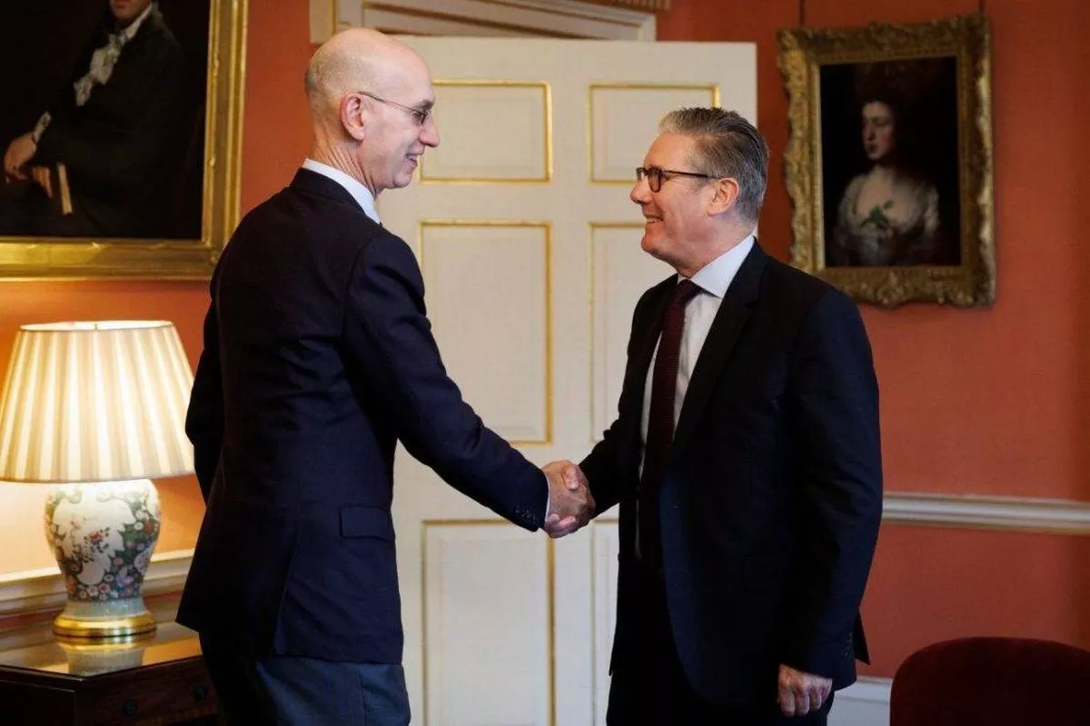 NBA chief Adam Silver met PM Sir Keir Starmer on a European roadshow this summer