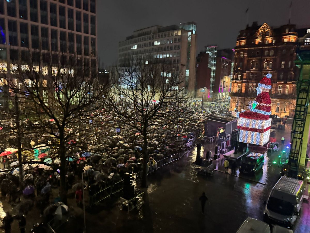 Crowds gather in St Peter's Square for New Year's Eve fireworks 2024