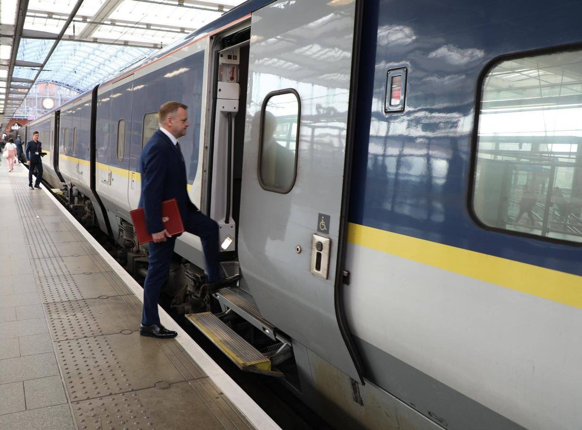 Nick Thomas-Symonds has made several journeys to Brussels and back on the Europstar. Picture: @NickTorfaen/X 
