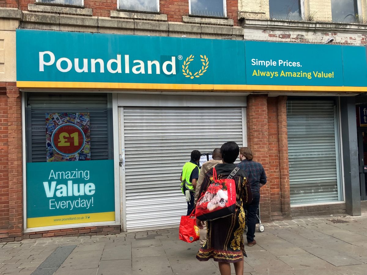 Poundland in Oldham town centre