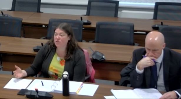 PCC Emily Spurrell during a Police and Crime Panel meeting at Knowsley Council