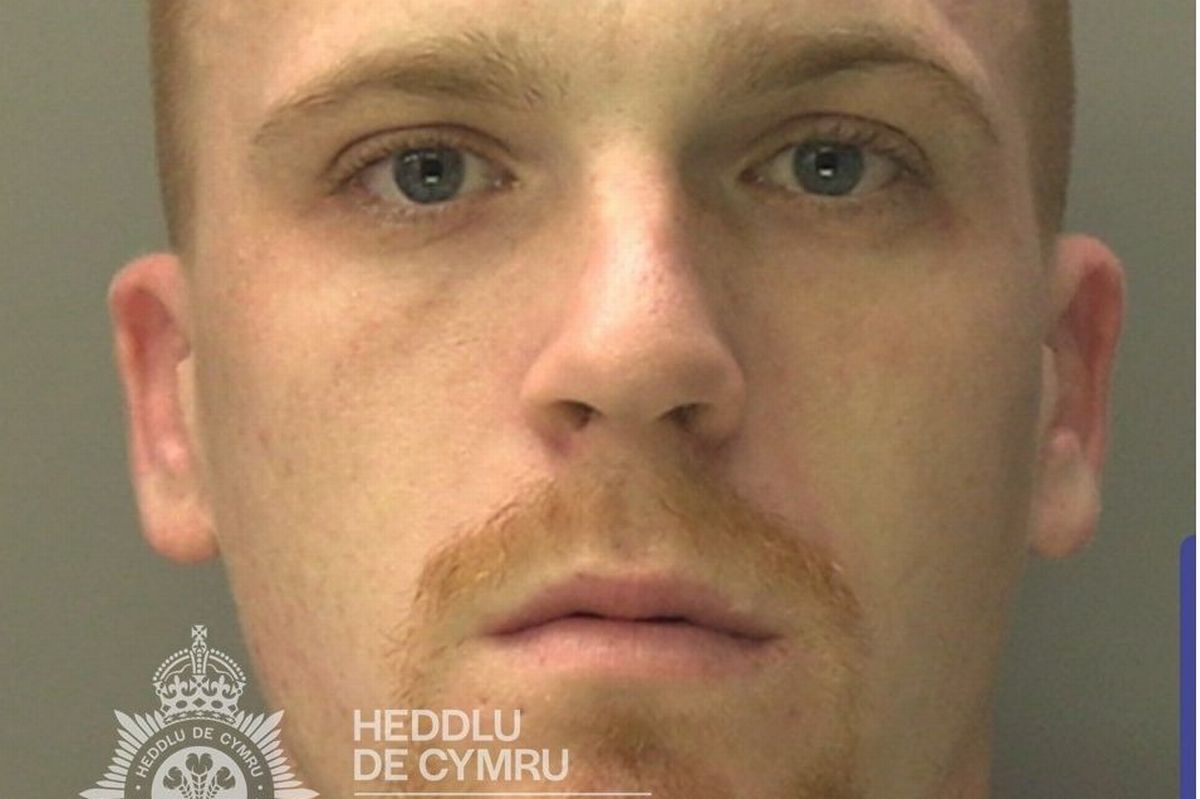 Custody photo of Tony Mann, 28, who has shaved ginger hair, a giner goatee beard and is wearing a grey tracksuit.