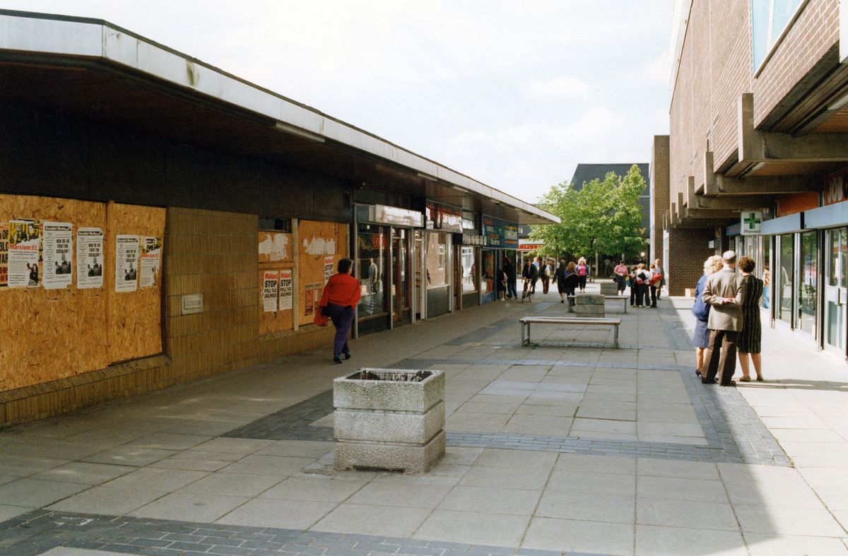 Pictured in 1991, Longfield Shopping Centre, in Prestwich, is to be demolished soon as part of a major regeneration of the area