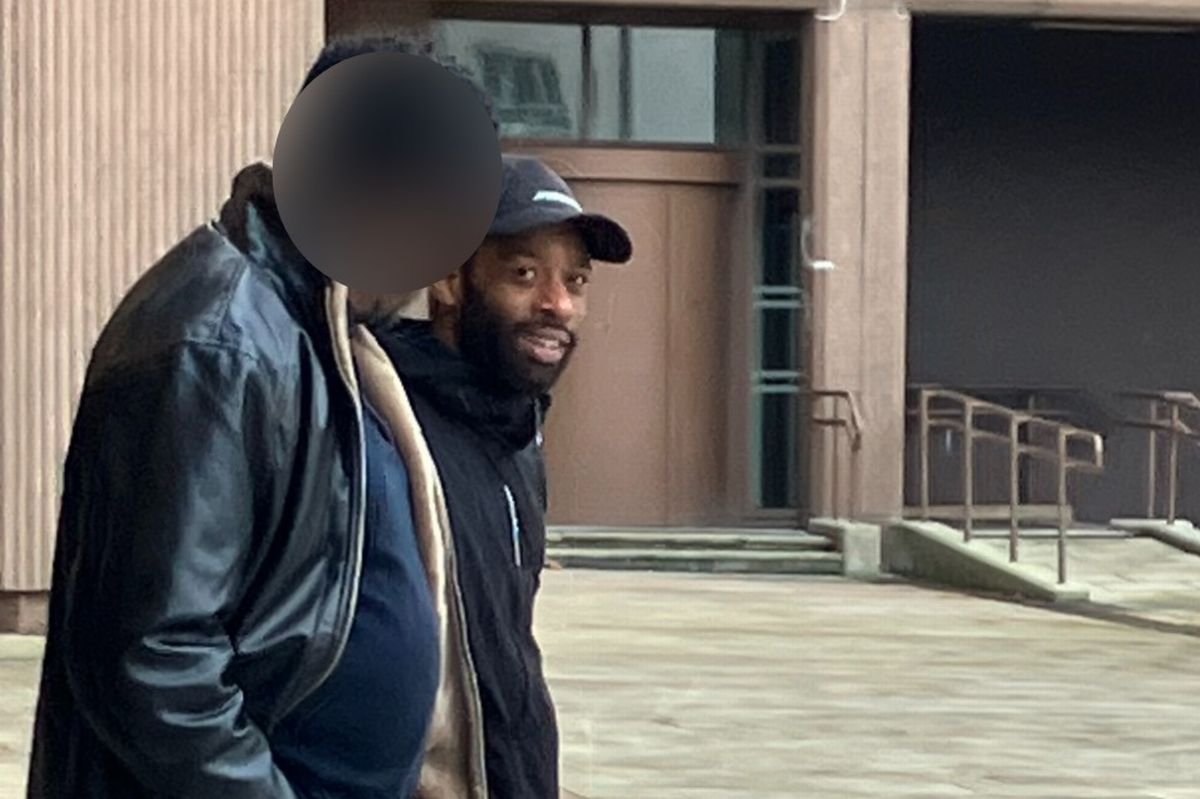 Ra-shawn Oluwatobi leaving Liverpool crown court