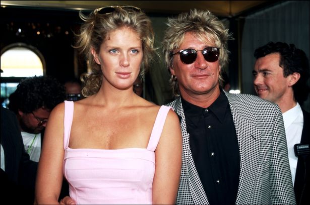 : Rod Stewart and Rachel Hunter in Cannes, France