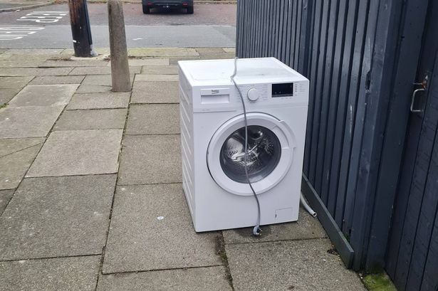 Rubbish dumped on Buckley Way in Bootle