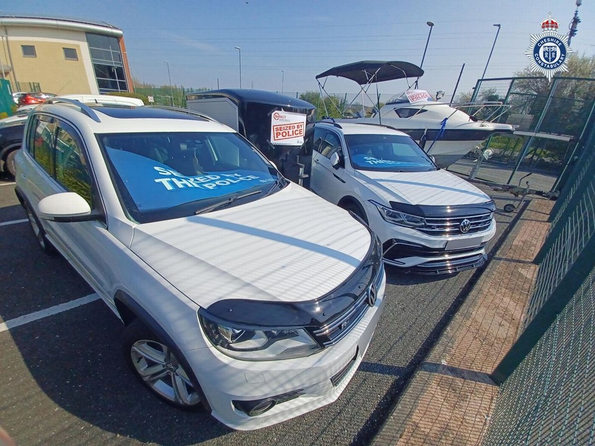 Vehicles and a boat were seized