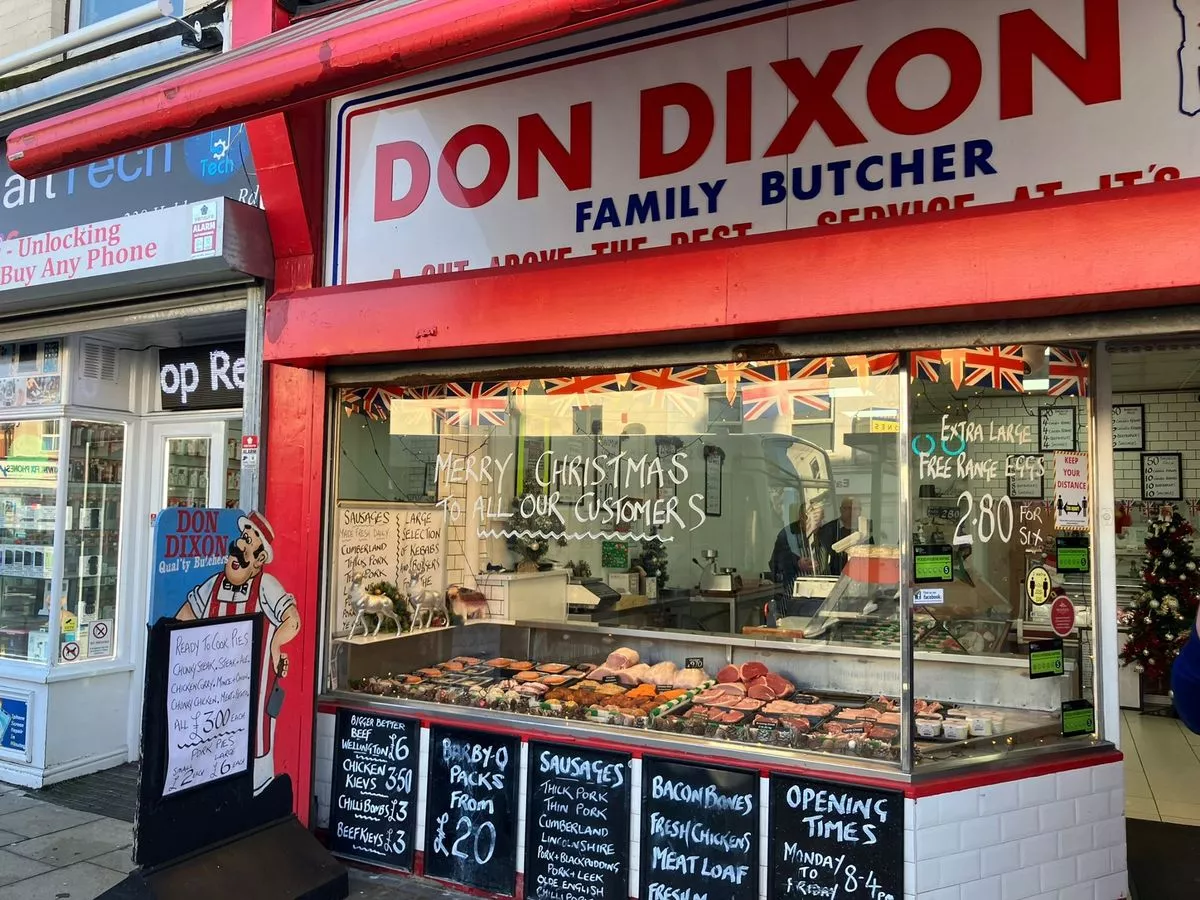 An exterior shot of Don Dixon Family Butcher in Holderness Road, Hull
