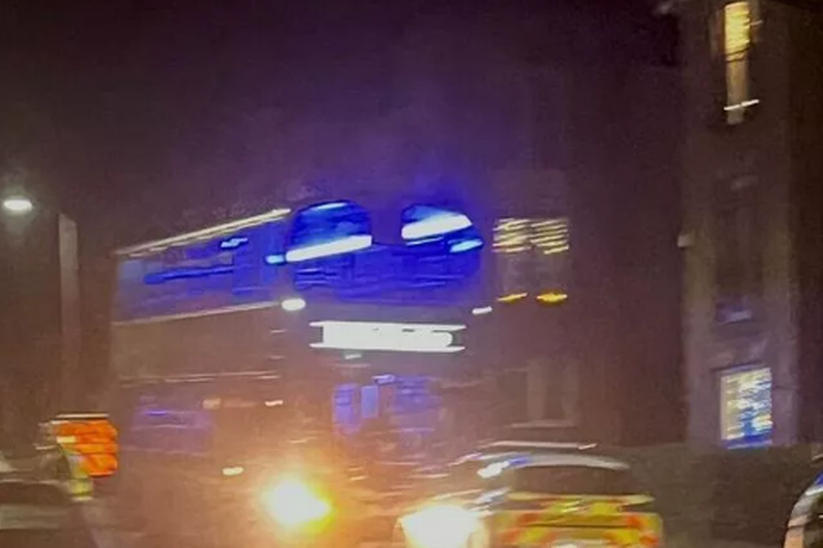 Police were at the scene.