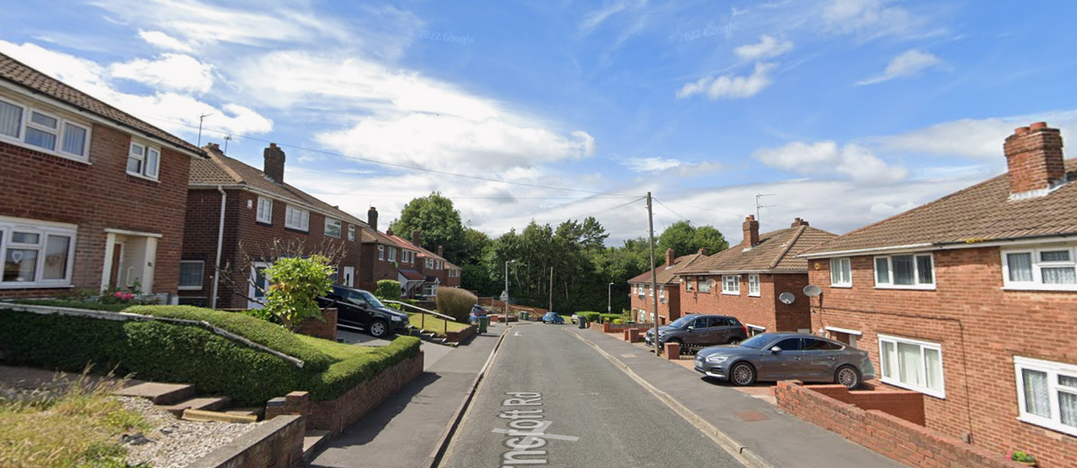 A general view of Barncroft Road in Oldbury