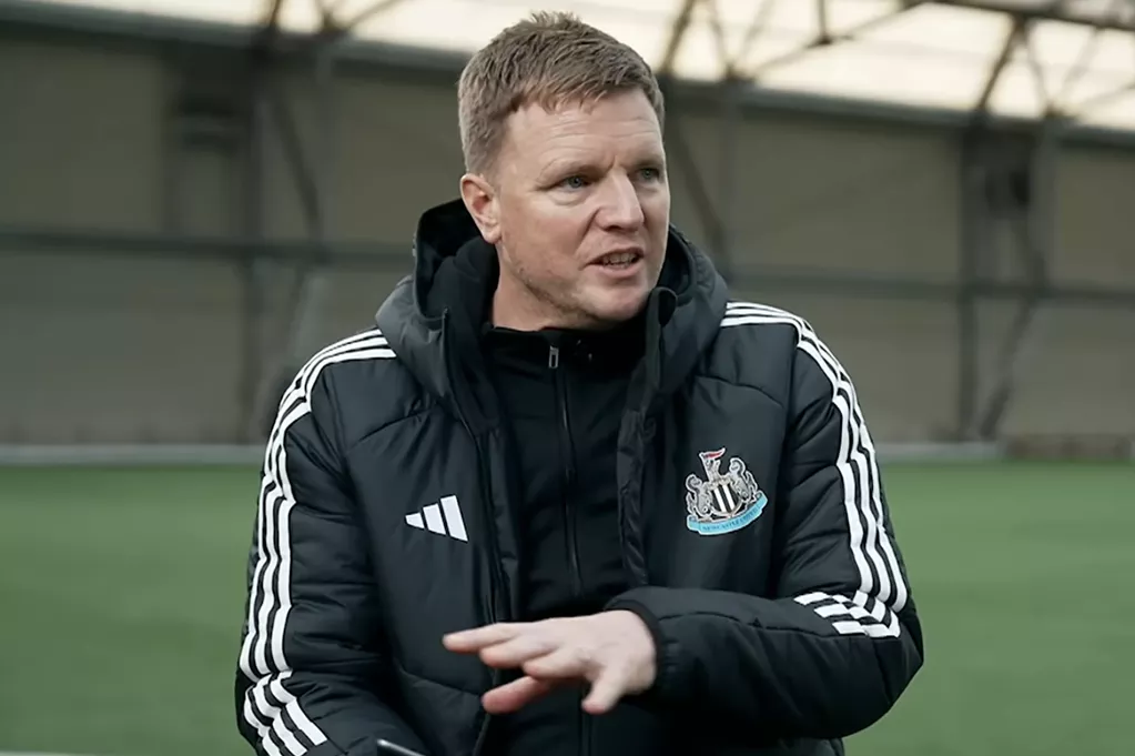 Eddie Howe during an interview with Sky Sports