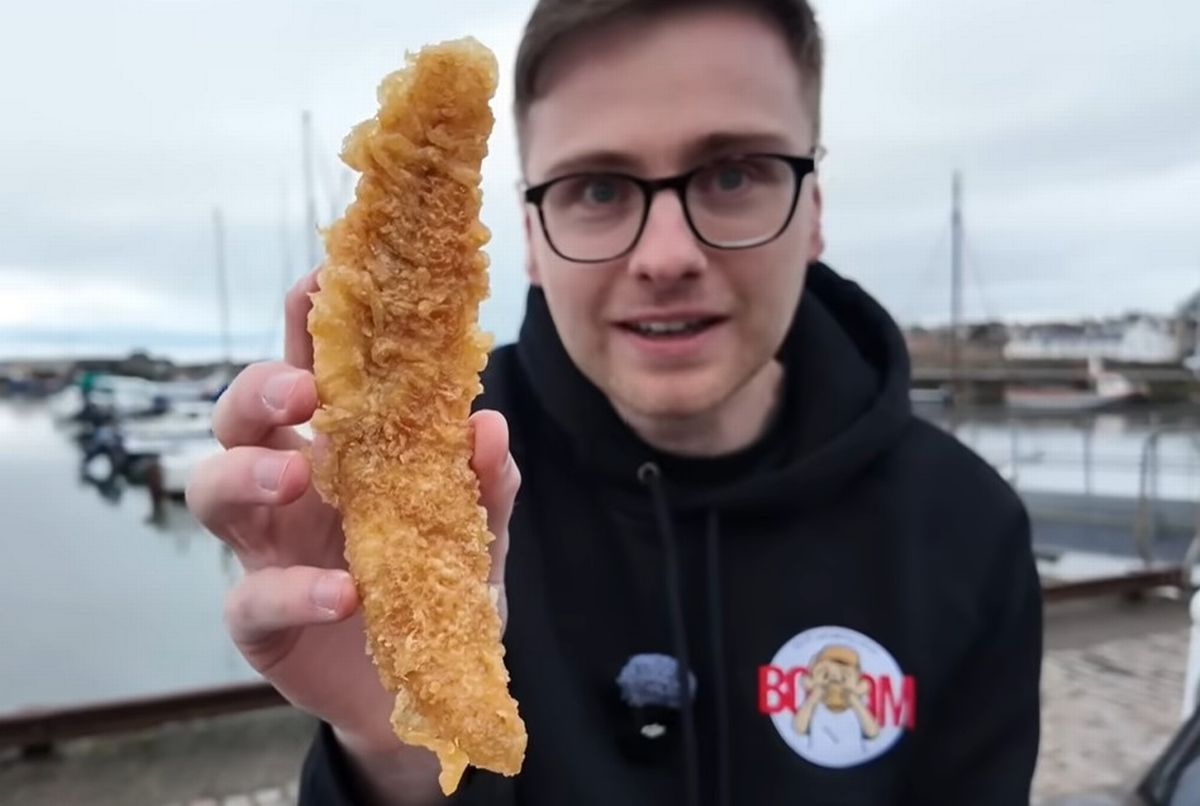 Paul holding his haddock 