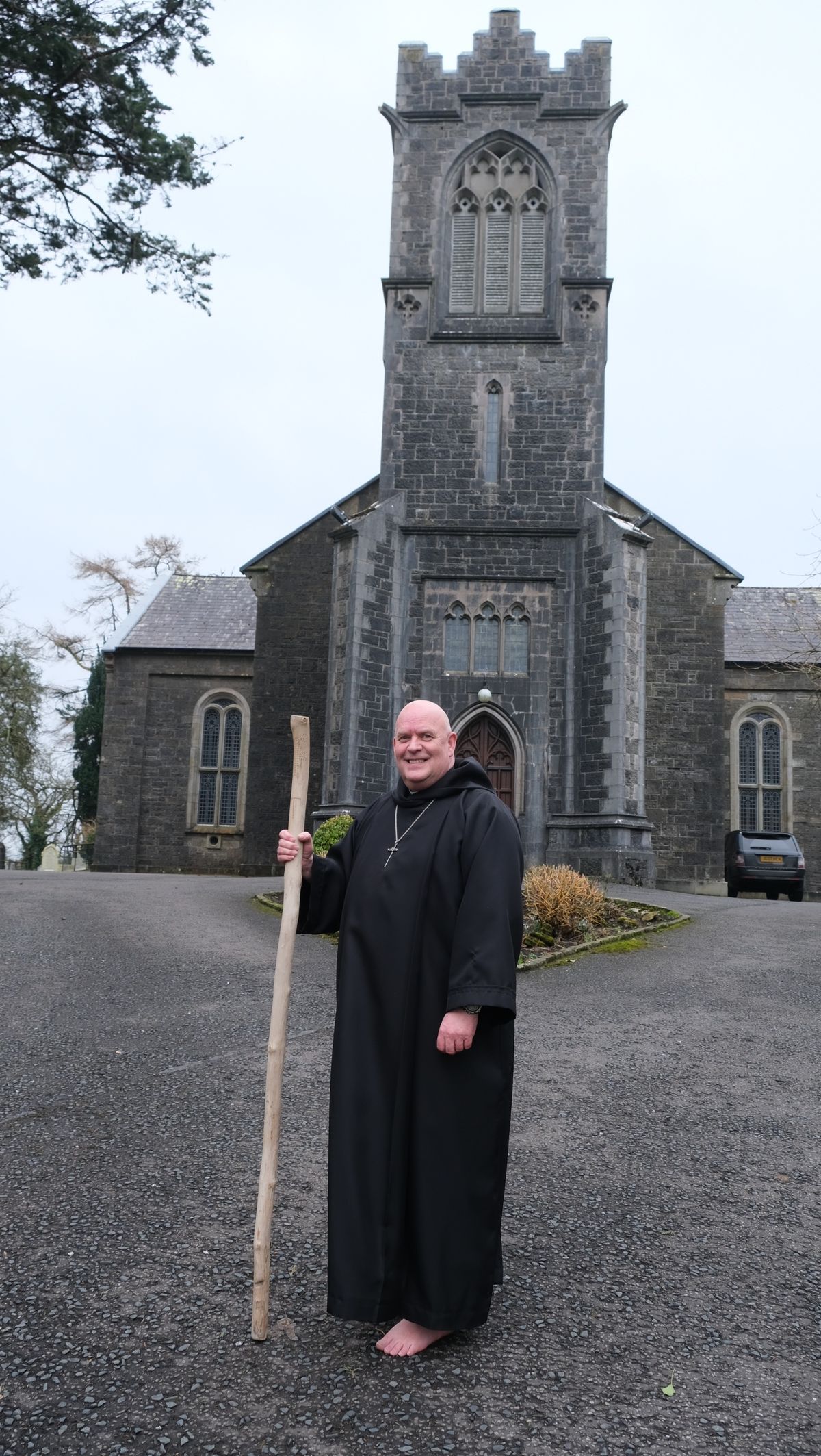 Revd Stephen McWhirter will walk around 100 miles from Enniskillen to Dublin