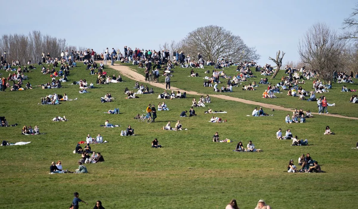 Primrose Hill is a popular beauty spot in Camden