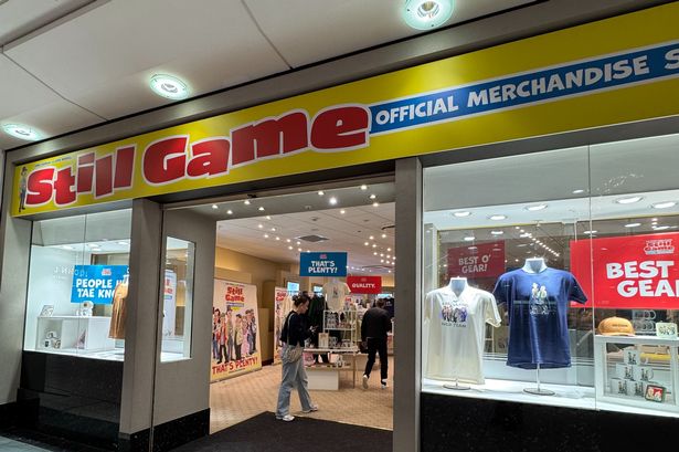 An image of the new Still Game store in Buchanan Galleries, Glasgow 