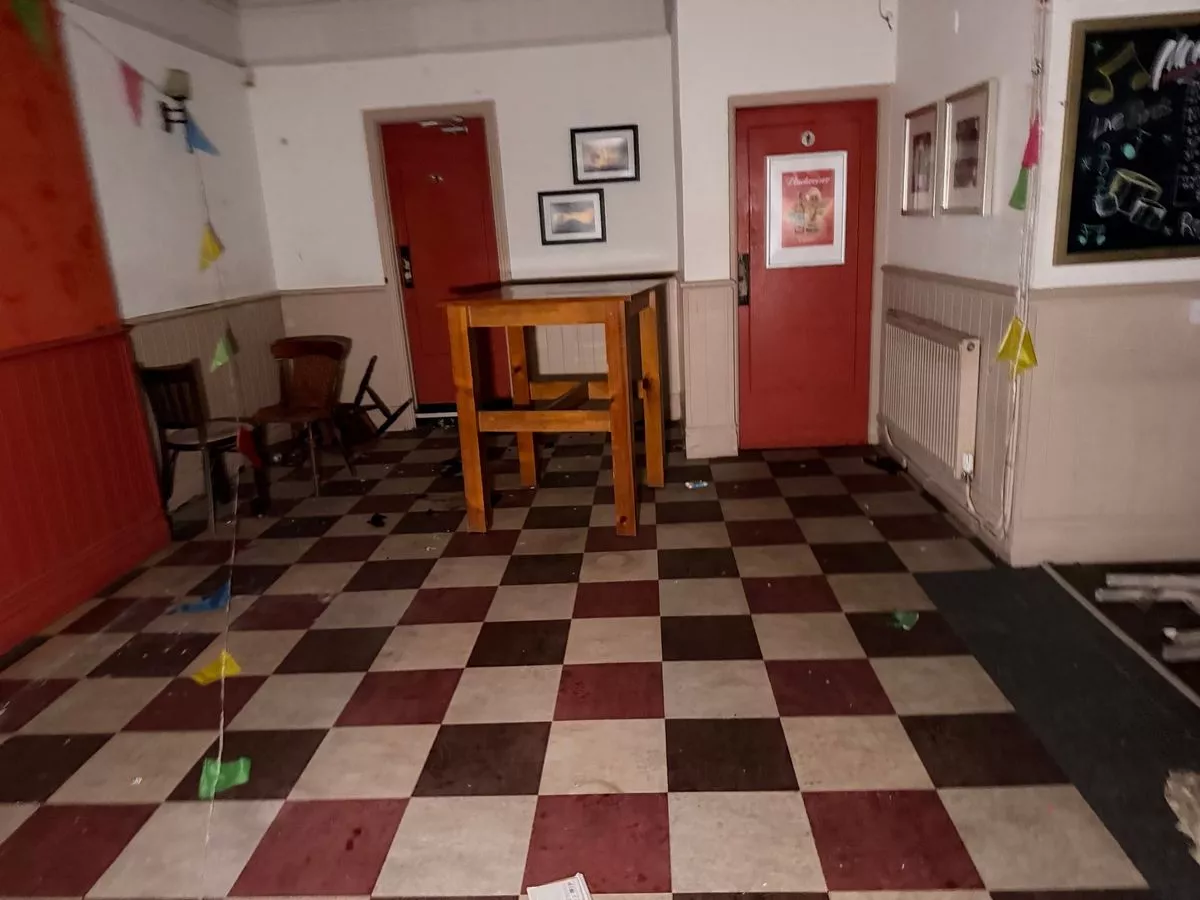 Inside the King's Head pub in Bedminster Down, which closed on New Year's Eve 2024