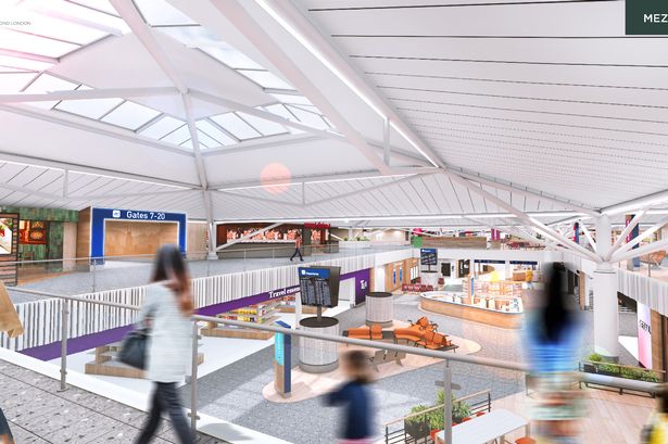 The planned new departure lounge