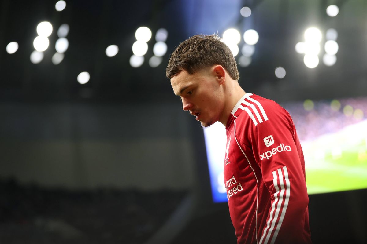 LONDON, ENGLAND - DECEMBER 20: (THE SUN OUT, THE SUN ON SUNDAY OUT) Florian Wirtz of Liverpool looks on during the Premier League match between Tottenham Hotspur and Liverpool at Tottenham Hotspur Stadium on December 20, 2025 in London, England. (Photo by Liverpool FC/Liverpool FC via Getty Images)
