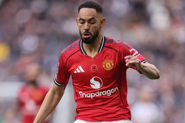 Cunha on the ball for Man Utd.