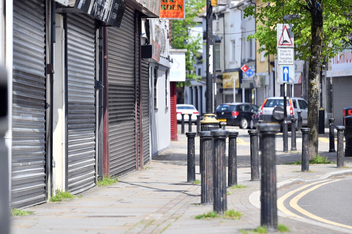 The centre of Tredegar in Blaenau Gwent