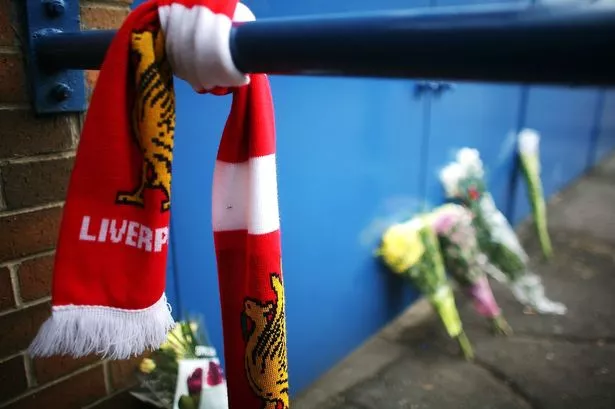 Tributes to the 97 Liverpool fans who died outside Hillsborough Stadium