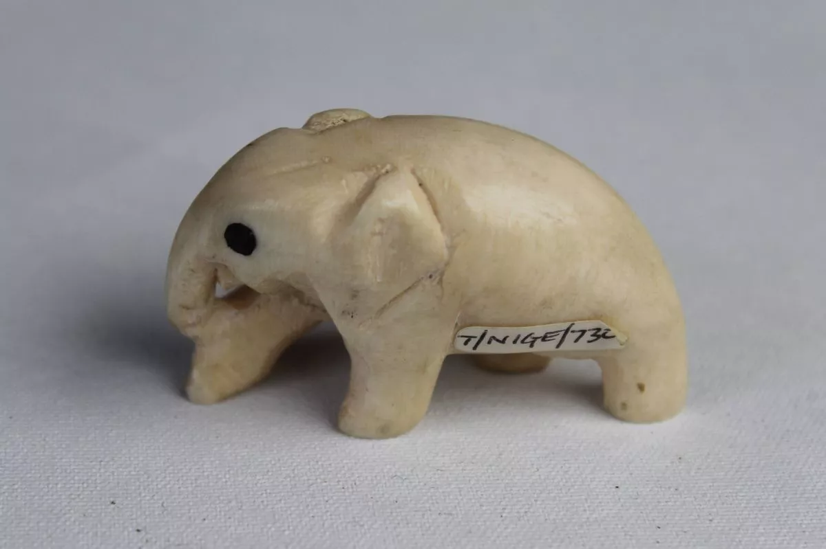 Undated handout photo issued by Bristol City Council of an elephant ornament, carved ivory, inlaid ebony eyes, one of more than 600 artefacts that were stolen from a building housing items from Bristol Museum's British Empire and Commonwealth collection on September 25. Issue date: Thursday December 11, 2025.