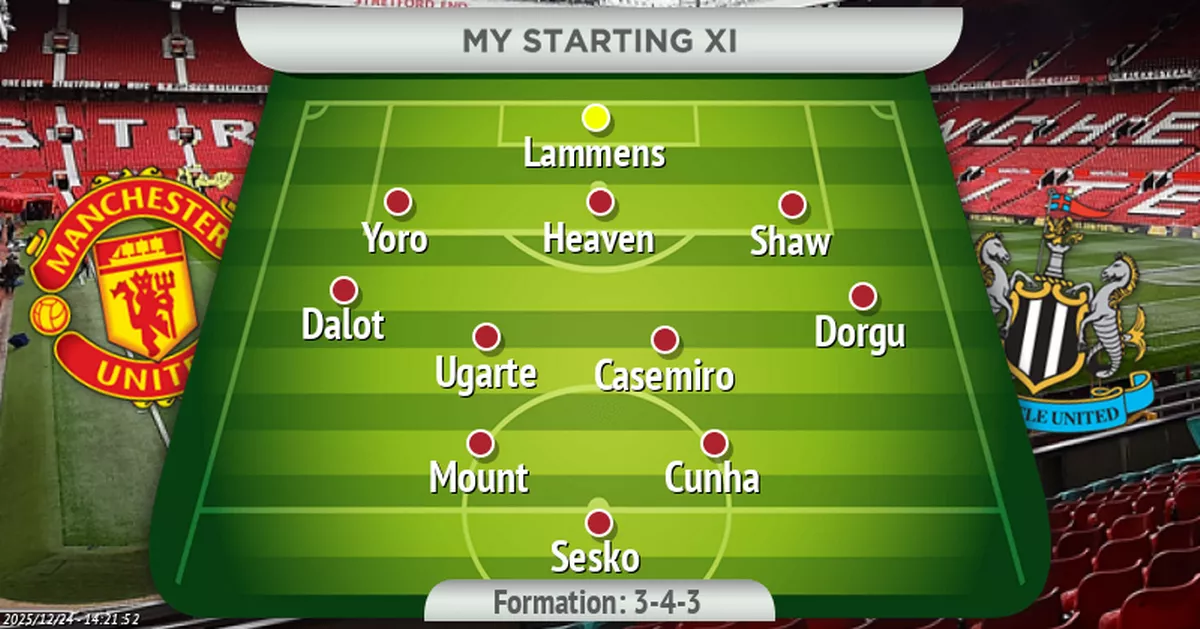 Tyrone Marshall's Manchester United XI to take on Newcastle on Boxing Day