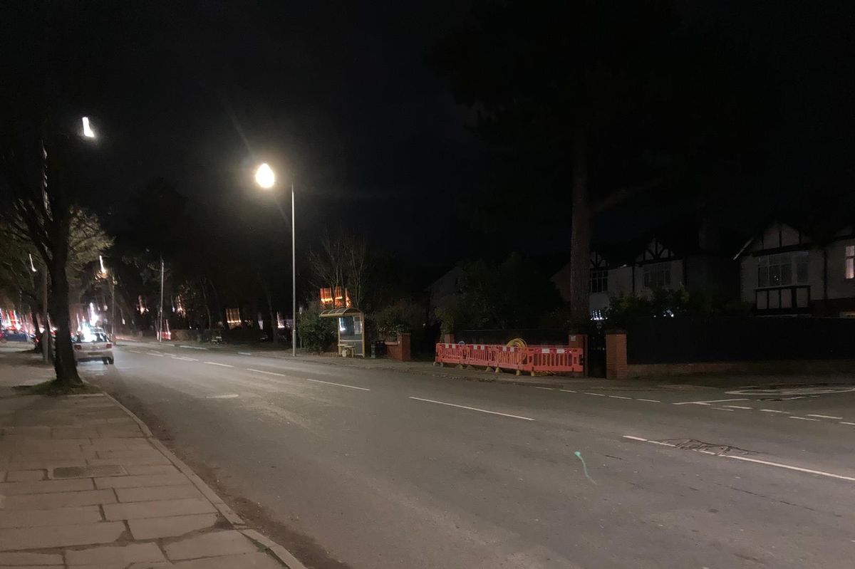 Upton Road was closed following a crash