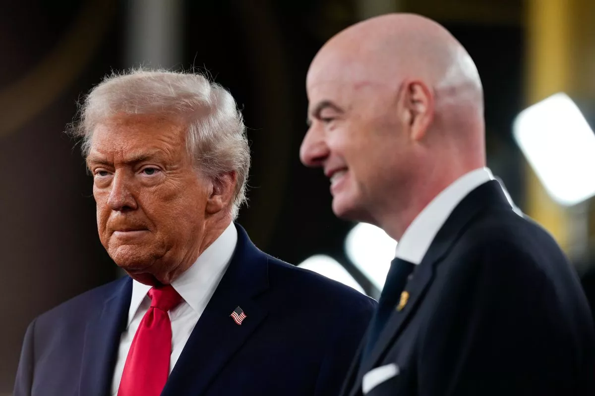 Donald Trump with FIFA President Gianni Infantino, 