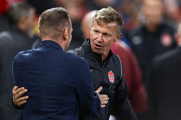 Wales manager Craig Bellamy and Canada manager Jesse Marsch